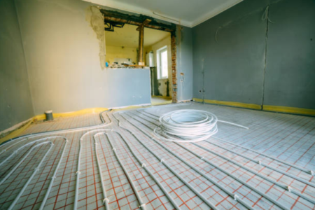 On-Site Installation Service for Whole-House Hydronic Underfloor Heating (Shell/Unfinished Homes)