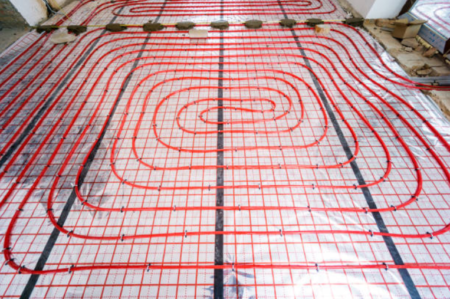 On-Site Radiant Floor Heating Installation – Complete Hydronic Piping System