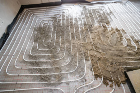On-site Underfloor Heating Coil Installation for Unfinished Homes – Hydronic System Laying & Pre-Backfill Service