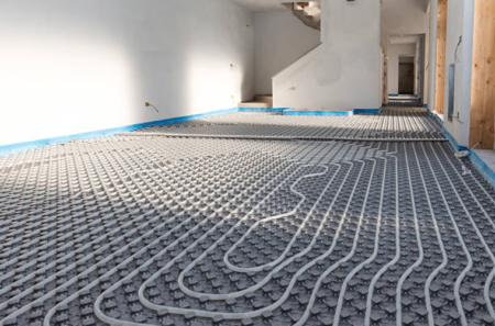 On-Site Modular Underfloor Heating Installation Service (White Piping)