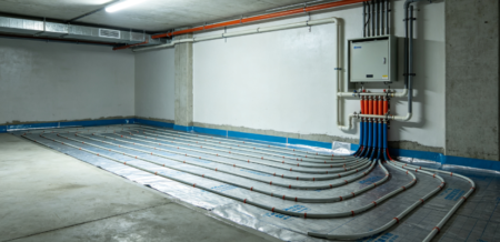 Specialized Basement Underfloor Heating Solution + On-Site Installation