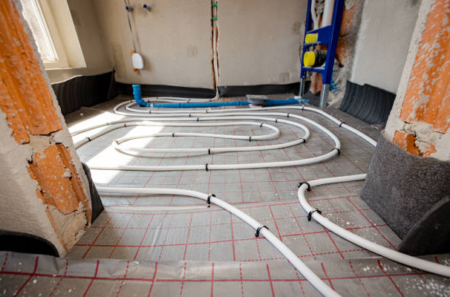 On-Site Installation Service for Underfloor Heating in New Unfinished Homes